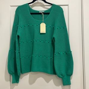 Green boutique sweater